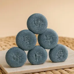 gudstick Premium Juna Stainless Steel Scrubber 18g Each Heavy Duty Dish Scrubber Scrub Pad, Scrub Sponge, Stainless Steel Scrub image 1