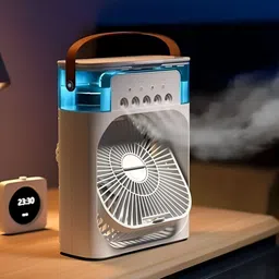 Ekartz Mini Rechargeable USB Fan With Mist Spray With LED Light Mini AC for Office Home Mini Rechargeable USB Fan With Mist Spray With LED Light Mini AC for Office Home Led Light-picture-19