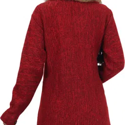 hautemoda Wool Solid Coat For Women image 2