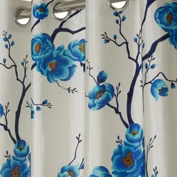 dtodexpress 152.4 cm (5 ft) Polyester Semi Transparent Window Curtain (Pack Of 2) image 2