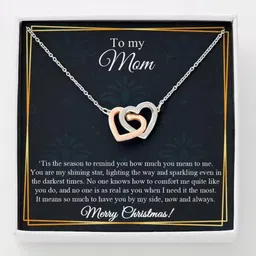 rakva For Mom On Christmas Day, Christmas Gift For Mom, Mothers Zircon Sterling Silver Pendant Set-picture-11