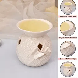 TAYHAA White Zen Aroma Ceramic Aroma Oil Diffuser image 2