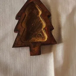 sparkling allure Wooden Decorative Bowl Rustic Christmas Candle holder and mold or Tray-picture-10