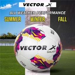 vector x Galaxy Textured Outer TPU Match & Training Soccer Football - Size: 5 image 5