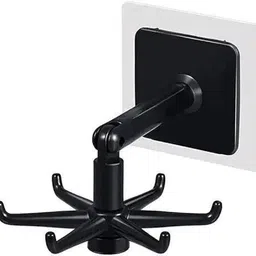 shrey Wall mounting Self Adhesive 360 Degree Rotating Hook for Hanging(Pack of 1)1.20 Hook 6 image 1