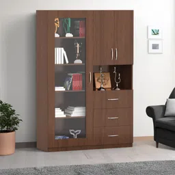 neehv home Engineered Wood Close Book Shelf-picture-28