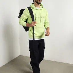 nobero Men Full Sleeve Graphic Print Hooded Sweatshirt image 2
