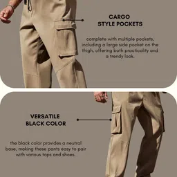 leriya fashion Men Cargos image 4