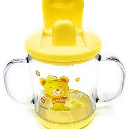 kidsify Sipper Cup with Twin Handle for Easy Grip Anti Spill Sippy Cup with Spout for Baby & Kids Water/Juice Training Sipper BPA Free 200ML (Pack of 2) image 4