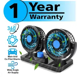 mototrive StyLISH Car Fan 12V 360 Head 2 Speed Quiet Strong for All Auto Vehicles-Y0599 Car Interior Fan-picture-17