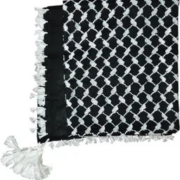 bakkah Checkered Cotton Blend Men Multicolor Scarf, Fancy Scarf, Stole image 3