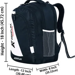 ashflax Large 35 L Laptop Backpack Stylish Spacy Comfortable 4th to 10th Class Casual school Bag image 5