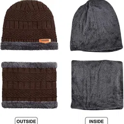 winntressy Self Design Beanie image 3