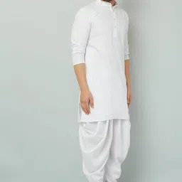 tsarina Men Cotton Blend Kurta Dhoti Pant Set image 3