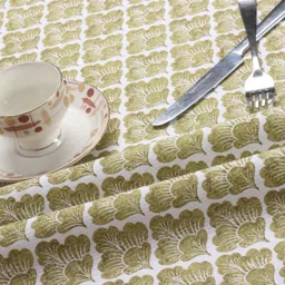 the twothreads Cotton 2 Seater Floral Table Cover image 2