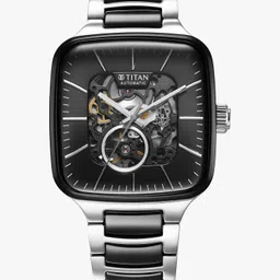 titan Ceramic Automatic Fusion Square Analog Watch - For Men NT90175KD01|90175KD01|NT90175KD01 image 1