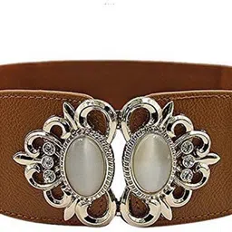 livisorb Women Party, Formal Brown Fabric Belt-picture-20