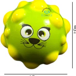 valuableplus 2Pc Crazy Soft Rubber Moon Bouncing Ball for Kids- 7 cm image 2