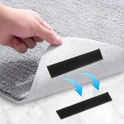 royalkart Hook and loop tape roll strips with adhesive back Mounting Tape for Picture and Tools Hanging Pedal Board Fastening (18 m Hook + 18 m Loop) Black Stick-on Velcro image 3