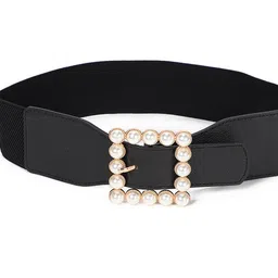 killfe Women Casual Black Synthetic Belt image 2