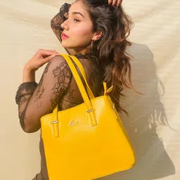 lavie Women Yellow Shoulder Bag - Regular Size image 4