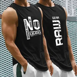 rk clothings Pack of 2 Vest Men Vest image 1