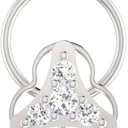avsar Parul 18kt Diamond White Gold Nose Wire-picture-25