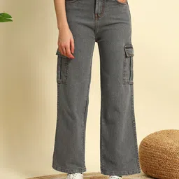 denim look Women Cargos-picture-12