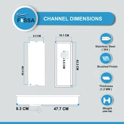 fossa Floor Stainless Steel Push Down Strainer image 2