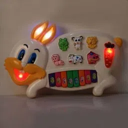 toyvala Rabbit Musical Piano|3 Modes Animal Sounds,Flashing Lights&Wonderful Music306 image 3