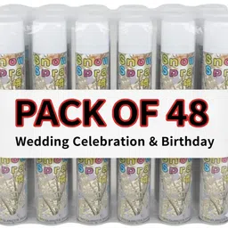 festivaura Snow Spray Pack of 48 | Perfect for Haldi, Birthday & Christmas Celebrations Snow Spray image 1