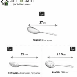 shri & sam Pack of 51 Stainless Steel High Grade Dinner Set image 4