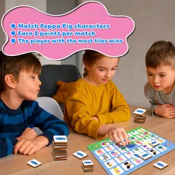 wembley Peppa Pig Magnetic Memory Match Game for Kid Family Learning Brain Memory Puzzle image 5