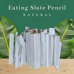 radhe slate pam pensil Traditional Indian Eatables Pam Pencil Sticks | 100 Pieces Pack | Eating and Writing Edible Slate Pencil Sticks image 1