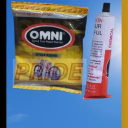 pride Cycle Round 100Pcs with Omni CVF 75ml. Tubed Tyre Puncture Repair Kit Tubeless Tyre Puncture Repair Kit image 3