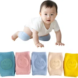 vrindaaccess Baby Knee & Elbow Pads for Crawling Anti-Skid Breathable & Stretchable Fabric Multicolor Baby Knee Pads-picture-20