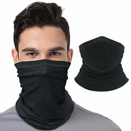 plutoprom Black Bike Face Mask for Men & Women-picture-10