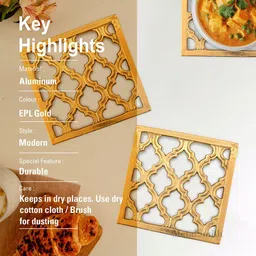 metalsmith VR-24-0335 Gold Trivet image 3