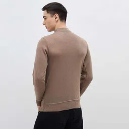 ib fashion Men Full Sleeve Self Design Sweatshirt image 3