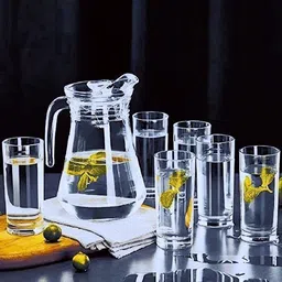 mdnsho Round 1.4 liter And 240 ml For Decoration Dining Table C Jug Glass Set-picture-13