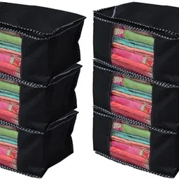 CHAMPARAN Quilts Designer non, Extra Large black pack of 6 Cotton Laundry Bag-picture-37