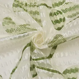 albania draps 152 cm (5 ft) Window Tissue Transparent Curtain (Pack Of 2) image 3