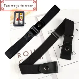 bbbikini Women Casual, Evening, Formal, Party Black Fabric Reversible Belt-picture-13