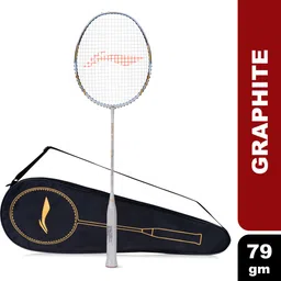 li-ning G-Force X5 White, Gold, Blue Strung Badminton Racquet-picture-16