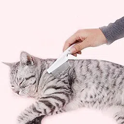 s.blaze Cat Dog Lice Comb Nit Remover Grooming Brush Tools to Treatment Basic Comb forDog, Cat, Rabbit image 2