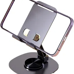 BROLAVIYA Aluminum Metal Dual Axis Multi Angle Foldable Desktop /Tablet Stand Mobile Holder-picture-27