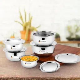 vigneshgenix Stainless Steel Serving Bowl image 3