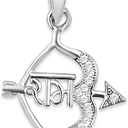 Zarkan Silver God Ram Pendant Rhodium Cubic Zirconia Sterling Silver Locket-picture-15