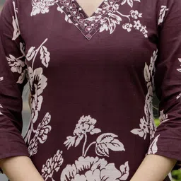 prisca Women Pure Cotton Kurta Pant Set image 4