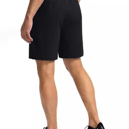 lripsome Pack of 2 Solid Men Black, Dark Blue Regular Shorts image 3